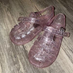Gap lavender glitter jelly sandals